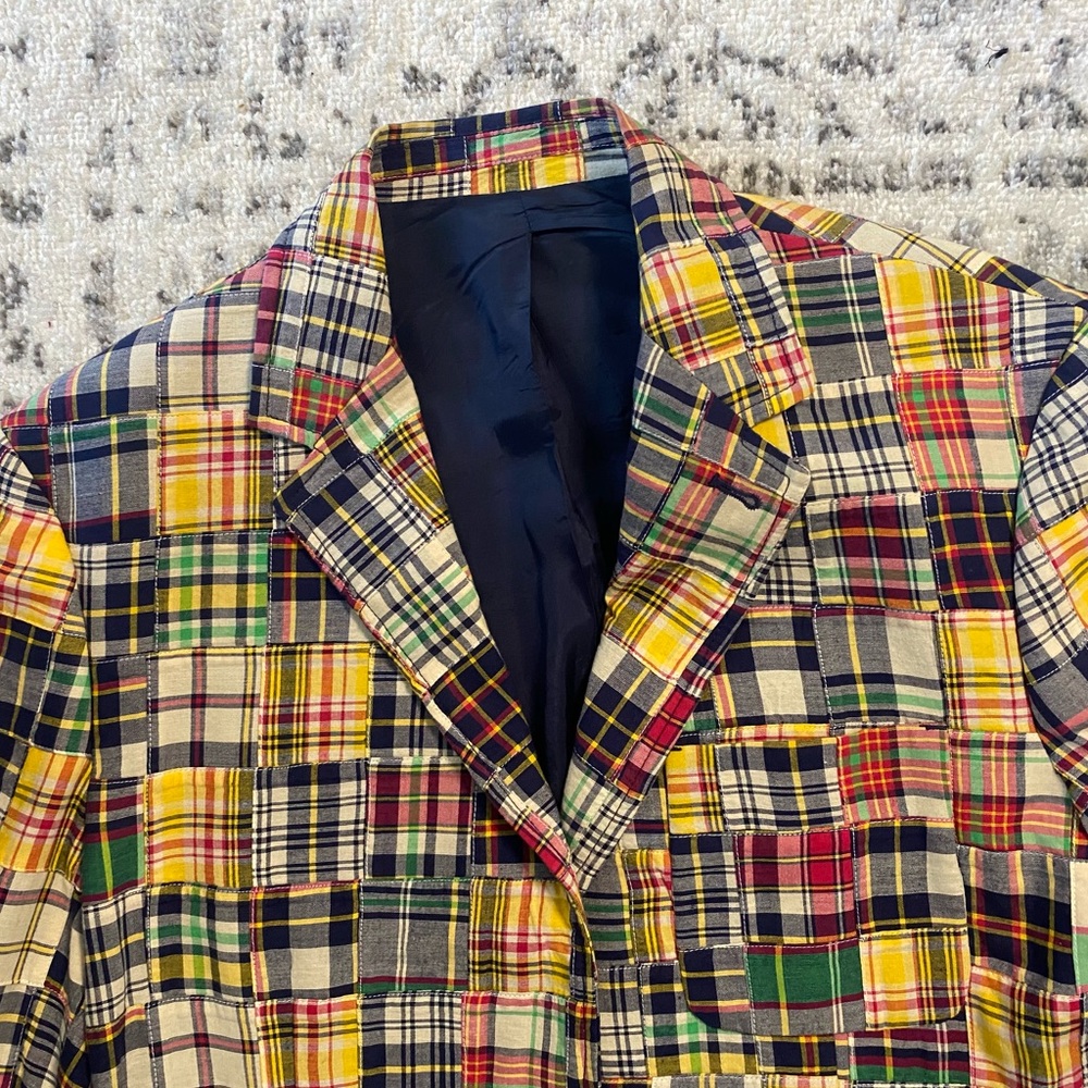 J.Crew Plaid Blazer MENS Large